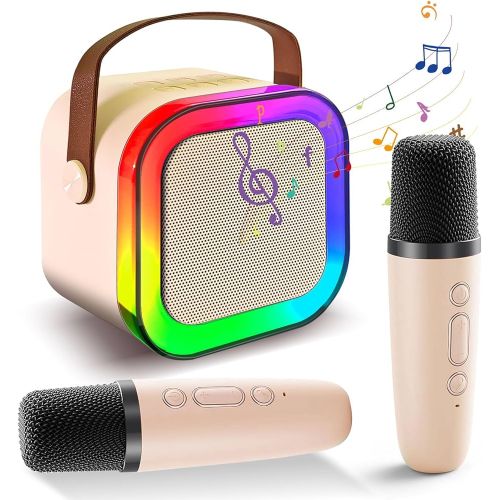 Mini Portable Karaoke Bluetooth Speaker with 2 Mics