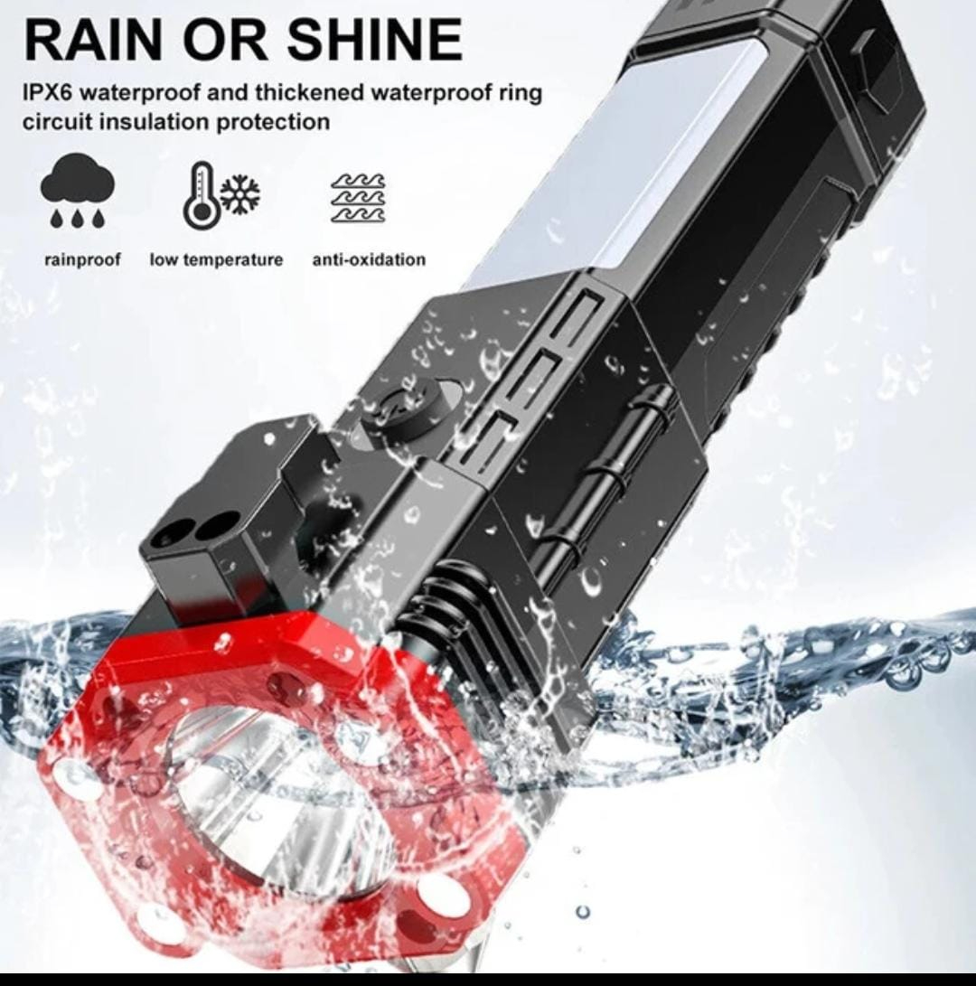 3-in-1 Multi-functional Car Emergency Safety Tool (Hammer, Power Bank, Flashlight)