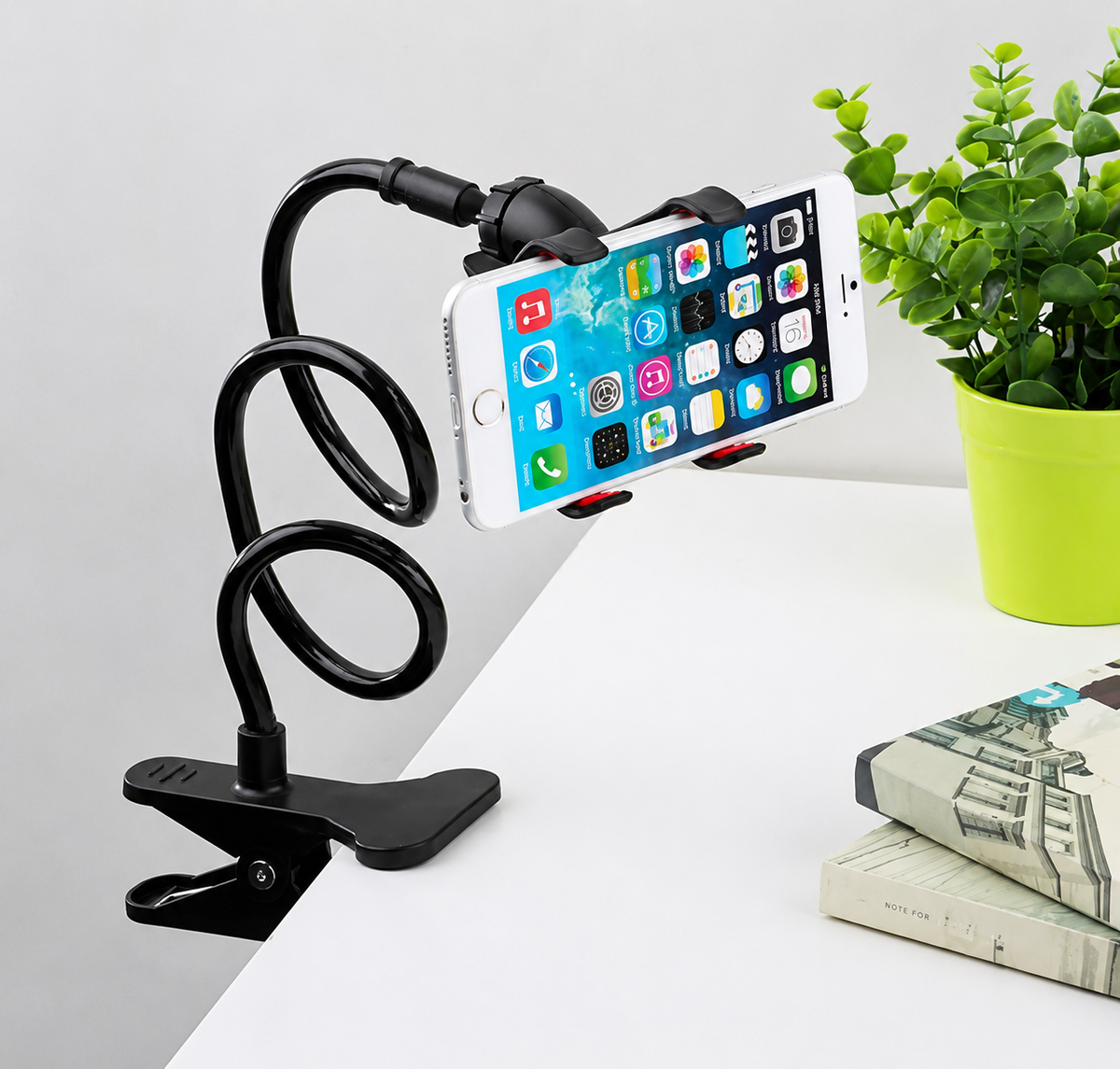 Flexible Snake Mobile Stand – Adjustable Lazy Phone Holder for Desk, Bed & Table (Random Color)