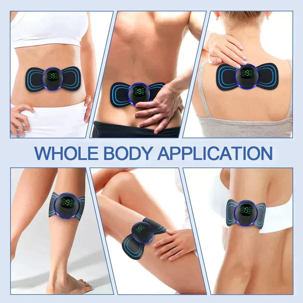 Portable EMS Mini Electric Massager Patch - Therapeutic Instrument Designed For Body Relaxation And Daily Physical Care Session