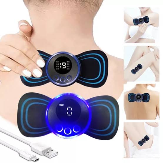 Portable EMS Mini Electric Massager Patch - Therapeutic Instrument Designed For Body Relaxation And Daily Physical Care Session