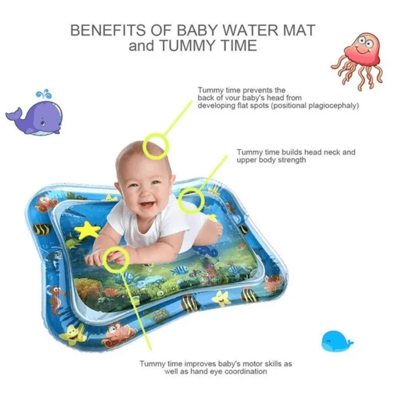 Inflatable Leakproof Baby Play Mat / Safe & Fun Water Mat For Kids